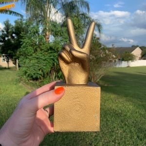 Vintage peace sign jewelry holder
